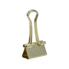 JAM Paper Coloured Binder Clips, Small, 19mm, Gold Binderclips, 25 Pack (334BCGO)-Clips are made from sturdy metal. Each clip holds approx. 3/8" of paper firmly in their clasp.