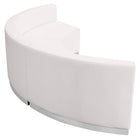 Flash Furniture HERCULES Alon Series Melrose LeatherSoft Reception Configuration, 3 Pieces, White-Modular components make reconfiguring easy with endless possibilities