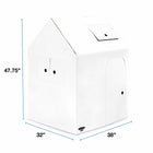 Bankers Box At Play Playhouse - 32"W x 38"L x 48"H - Blank-Easy 2-Piece Assembly: Playhouse easily folds up and breaks down for storage
