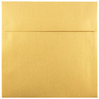 JAM Paper 6 x 6 Square Envelopes, Stardream Metallic Gold, 50 Pack (GCST510I)-Gold stardream metallic envelope