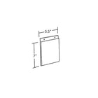 Azar Displays 7" x 5.5" Vertical Wall Mount Acrylic Sign Holder, Clear, 10 Pack (162720)-Wall hanging frame is constructed of clear 0.100" thick plastic that allows for easy viewing