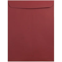 JAM Paper 9 x 12 Open End Catalog Envelopes, Dark Red, 100 Pack (31287532)-Dark red