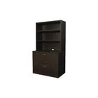 Office Star Napa Collection Open Hutch, Espresso-Scratch-resistant, textured thermally fused laminate surfaces