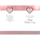 Rosedale Gold Greeting Cards/Envelopes - Happy Valentine's Day Grandson - 5-1/2" x 8" - 6 Pack-Contains glitter or foil embellishments
