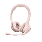 Logitech H390 Wired Stereo Headset for PC/Laptop with Noise Cancelling Mic - Pink-Digital Stereo Sound: Fine-tuned drivers provide enhanced digital audio for music, calls, meetings and more