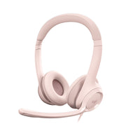 Logitech H390 Wired Stereo Headset for PC/Laptop with Noise Cancelling Mic - Pink-Digital Stereo Sound: Fine-tuned drivers provide enhanced digital audio for music, calls, meetings and more