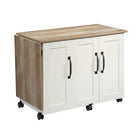 Sauder Select Craft Cart - Soft White (426934)-Soft White - Engineered Wood