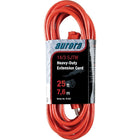 Aurora Tools Outdoor Vinyl Extension Cords, Heavy-Duty, 25'-Designed for industrial and contractor use