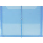 JAM Paper Plastic Envelopes, 2 5/8 Expansion, Elastic Closure, 9.75x13, Assorted Poly Colors, 6 pack (218e25bgopfuclg)-6 per pack