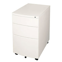 Heartwood 100-MMPUF Metal Mobile Box-Box-File Pedestal, White-Mobile box-box-file metal pedestal includes two general purpose storage drawers along with a file drawer that fits either legal or letter size files