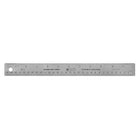C-THRU 30cm/12" Stainless Steel Cork Backed Ruler - 12 Pack-Features a rubberized, skid resistant, cork backing