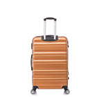 TOSCANO MAGNIFICA 21" Hardside Carry On Luggage - Bronze Gold-ABS Hardshell