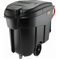 Rubbermaid Mega BRUTE Mobile Waste Collector, 120 Gallons, Black (FG9W7300BLA)-Capacity - 120 US gal.