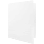 JAM Paper Plastic Heavy Duty Two Pocket Folders, White, 12 Pack (57404dg)-Paper weight: heavy duty
