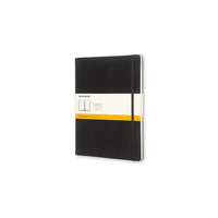 Moleskine Classic Ruled Hard Cover Notebook, Black, 7.5" x 9.75"-192 pages, 7.5" x 9.75" Ivory coloured paper