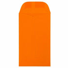 JAM Paper #3 Coin Business Coloured Envelopes - 2.5" x 4.25" - Orange Recycled - 50 Pack-Size: #3 Coin (2.5 x 4.25 inches)