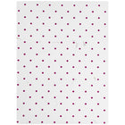 JAM Paper Handmade Folders, White with Burgundy Dots, 100 Pack (9935980B100)-White