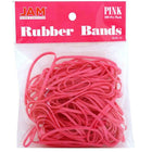 JAM Paper Rubber Bands, #33 Size, Pink Rubberbands, 300/Pack (333RBpig)-Size: 33 (3 1/2 x 1/8 inches)