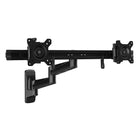 StarTech Wall-Mount Dual Monitor Arm (ARMDUALWALL)-Wall mount two 15“ to 24” monitors to save space