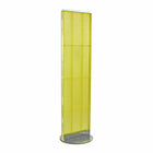 Azar Displays Pegboard Freestanding Floor Display, 16" x 60", Yellow (700250-YEL)-Yellow metal