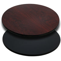 Flash Furniture 36" Round Table Top with Black or Mahogany Reversible Laminate Top-Restaurant Dining Table Top