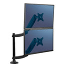 Fellowes Platinum Series Dual Stacking Monitor Arm with USB Ports (8043401)-Easy and effortless monitor adjustment with innovative gas spring technology