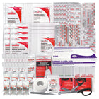 First Aid Central Type 2 Basic First Aid Kit - Large - 51-100 Persons - Refill-Packed in a resealable waterproof plastic bag with bilingual first kit logo