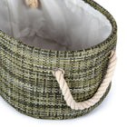 Truu Design Round Storage Baskets, Set of 6, 15.5 x 18 inches, Green-Each nests in one another, space-saving storage solution when not in use