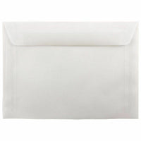 JAM Paper 7.5" x 10.5" Booklet Catalog Translucent Vellum Envelopes - Clear - 25 Pack-Clear translucent vellum booklet envelope
