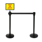 Futech Sign Holder For Stanchions - 11"W x 8.5"H - Black-Colour: Black