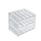 Azar Displays 3-Tier 12 Compartment Molded Acrylic Cosmetic Counter Display (222483)-Made from molded acrylic