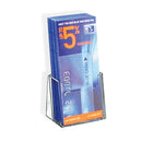 Azar Displays Counter Trifold Brochure Holder, 100 Pack (252012-100PK)-Clear