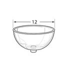 Azar Displays Plastic Bowl, Clear, 12" (700922)-Dimensions: 12" diameter