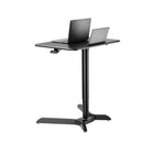 TygerClaw 23.5"W Sit-Stand Workstation - Black-Aluminum construction, which provides a sleek, lighter, and elegant look