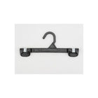 Wamaco 8" Push-Clip Hanger with Plastic Hook, Black, 100 Pack, 100 Pack-Light weight bottom hanger with metal push clips