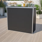 Flash Furniture 4' Black Laminate Foldable Bar-Designed for Commercial and Residential Use