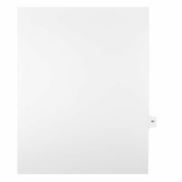 Mark Maker Legal Exhibit Index Tab White Single Tabs, 1/15th Cut, Letter Size, No Holes, Number 41, 25 Pack-White Single Tabs, 1/15th Cut