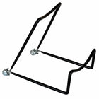 Eddie's #2A Vinyl Coated Wire Display Easel - 4-3/4"H x 3-3/4"W Base - Black - 12 Pack-Counter Display Easel