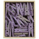 JAM Paper Wood Clothing Pin Clips, Small, 7/8, Lavender Purple, 2 Packs of 50, 100 Total (2230719107a)-3