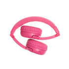 BuddyPhones Play+ RosePink-SafeAudio 75/85/94dB Volume Limit