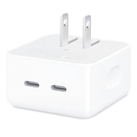 Apple 35W Dual USB-C Port Compact Power Adapter-Apple recommends using it with MacBook Air