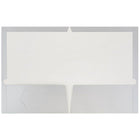 JAM Paper 2 Pocket Laminated Glossy Presentation Folders, Silver, 25 Pack-Capacity: 200 sheets