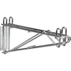 Chromate Wire Shelving, Direct Wall Mounts, RL613, 5 Pack-Double shelf support, 14"