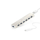 j5create USB Type-C 7-port HUB-The JCH377 Type-C high-performance USB3.0 SuperSpeed 7-port HUB allows for up to seven USB3.0 devices to be connected simultaneously at a transmission speed of 5Gbps, while still providing connectivity and support for the older USB 2.0 (480 Mbps) and 1.1 (12Mbps) devices.