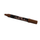 Marvy Uchida Broad-Point Liquid Chalk Markers - Erasable - Dustless - Brown - 2 Pack-Marker Tip: Broad Point (6mm)