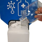Wamaco Automatic Hand Sanitizer Dispenser For Stanchions-Height 26.5" , 8.25" Wide, 9" Deep