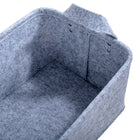 Truu Design Square Felt Storage Baskets, Set of 3, 13.75 x 17, Light Grey-Easy Storage: each basket nests within another for space-saving storage solution when not in use