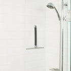 Alto Extendable Shower Squeegee, Black/Polished Nickel-High quality textured handle is finger-print and water spot proof