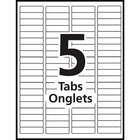 Avery Index Maker Print and Apply Clear Label Sheet Protector Dividers - 5 Tabs - Clear-Label all your tabs at once with the Easy Apply™label strip