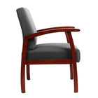 TygerClaw Mid Back Fabric Guest Chair (TYFC2326)-Painted Wood Frame